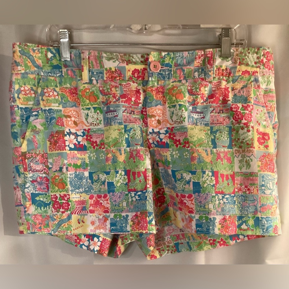 Lilly Pulitzer Lilly State of Mind Shorts, Good Condition, Size 14.